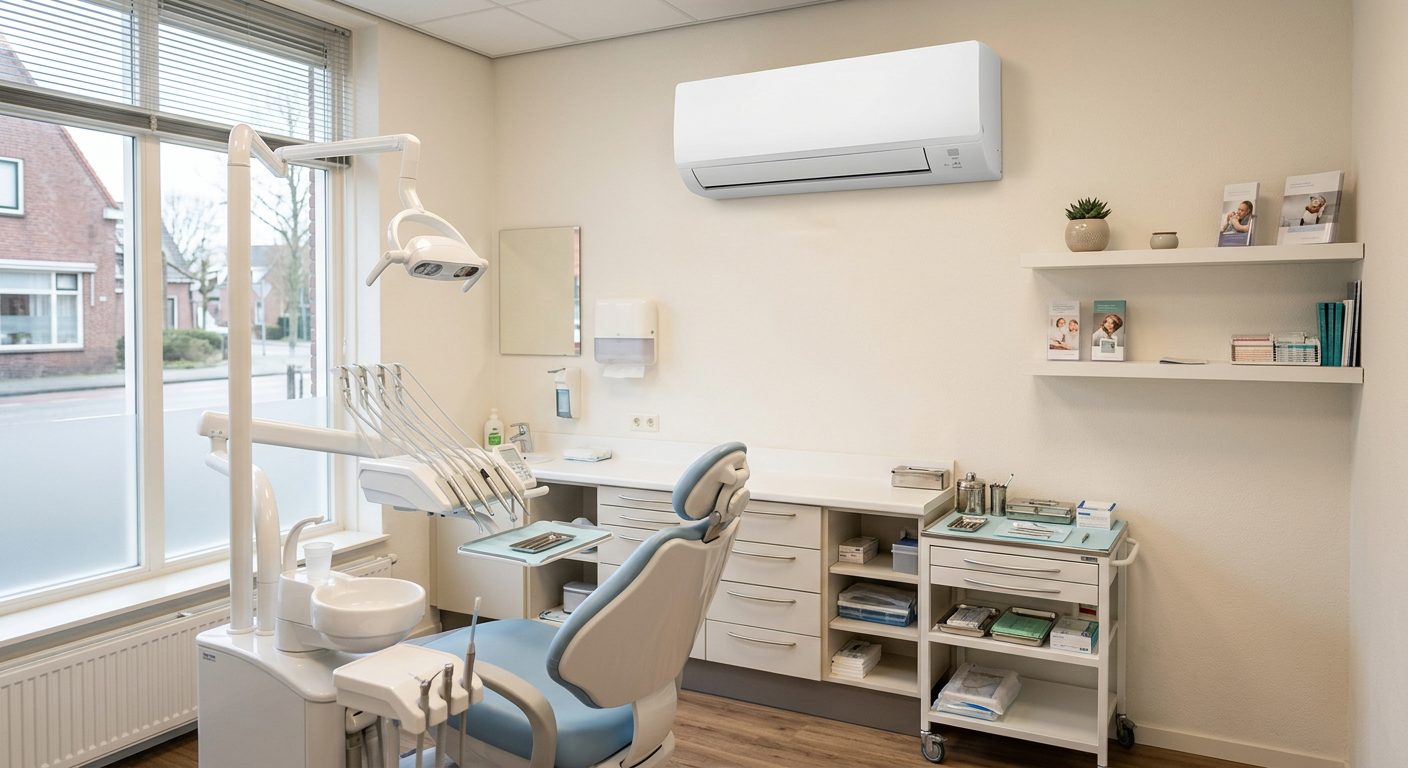 Airconditioning in een praktijkruimte